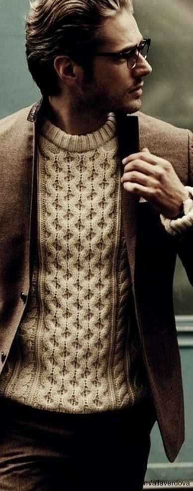 thick knit jumper mens